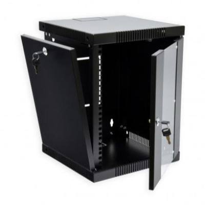 Шафа настінна 10" 8U, 320х300х425 (Ш*Г*В) мм, чорна