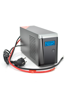 ДБЖ з правильною синусоїдою RITAR RTSW-500 LCD, 12В, під зовнішній АКБ, Q4  (320*132*210) 4,2 кг (260*85*140)