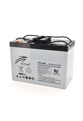 Акумуляторна батарея AGM RITAR HR12340W, Gray Case, 12V 90.0Ah ( 307 х 169 х 210 (215 ) 29.00kg Q1