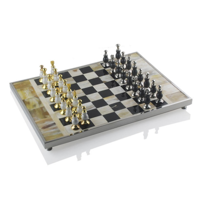 Шахи 9501, чорно-біла дошка мармур