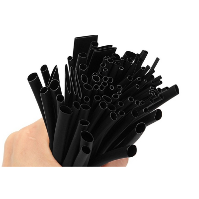 Термоусаджувальна трубка 13,0 мм, робоча температура: від -50 ° C до + 125 ° C, чорна, 100м, рулон