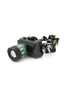 Налобний Ліхтарик Bailong BL-6966, Q5 Cree, 3 реж., Zoom, корпус-пластик, водостійкий, ударостійкий, 18650 акумулятор СЗУ + АЗУ, 80 * 45mm, BOX