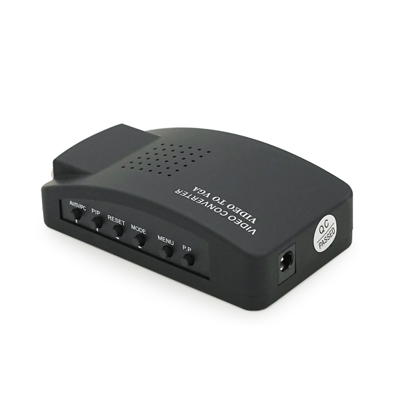 Конвертер VGA to BNC, IN-BNC (тато) на OUT-VGA(мама), Black, Пакет Q25