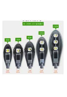 Вуличний LED-ліхтар Ritar, 100W, 6500К, 10000lm, SMD2835, RA:>80, IP65, Black, 720*270*90mm