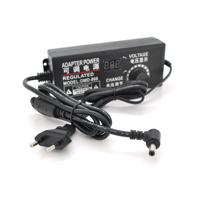 Адаптер живлення з регулюванням 9-24V 5A, штекер 5,5 * 2,5, LED - індикація