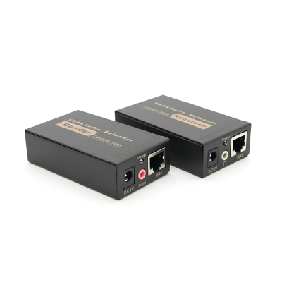 Активний подовжувач VGA 100m по кручений парі через RJ-45, Black, BOX