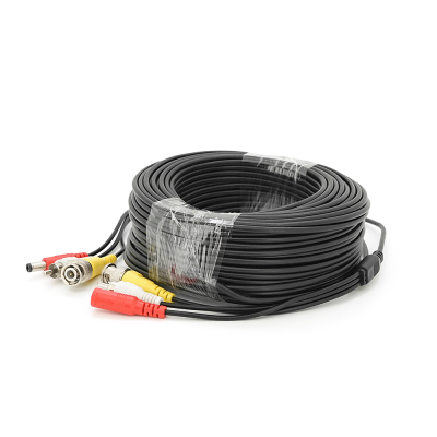 Патчкорд комбінований коаксіальний + живлення + звук BNC + DC + AV 50m, чорний