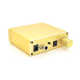 Активний конвертер VEGGIEG F102 із цифрового (SPDIF) в аналоговий (RCA) аудіо сигнал, регулювання звуку, Gold