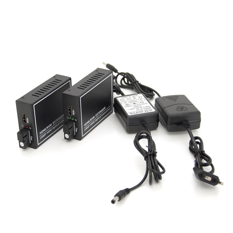 Одноканальний активний подовжувач HDMI сигналу по оптоволоконному кабелю USB. Дальність передачі: до 20 км, 1080P
