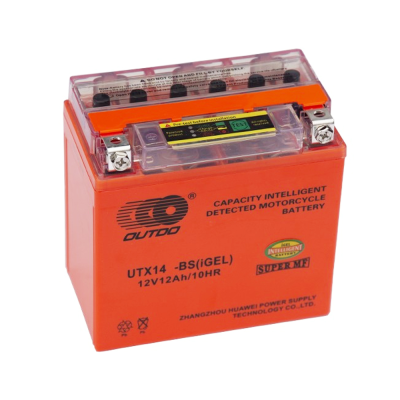 Мотоакумулятор OUTDO (Maxion) UTX14-BS GEL, 12V 12Ah (150 х 87 х 145), Orange, Q6