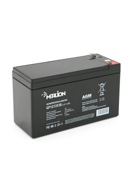 Акумуляторна батарея MERLION AGM GP1272F2B 12 V 7,2 Ah ( 150 x 65 x 95 (100) ) Black Q10