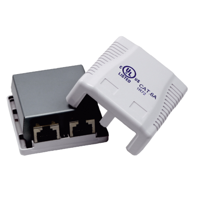 Розетка зовнішнього монтажу OK-net 6a FTP, 2 порт