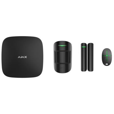 Розширений комплект бездротової сигналізації Ajax StarterKit Plus black ( Hub Plus/MotionProtect/DoorProtect/SpaceControl )