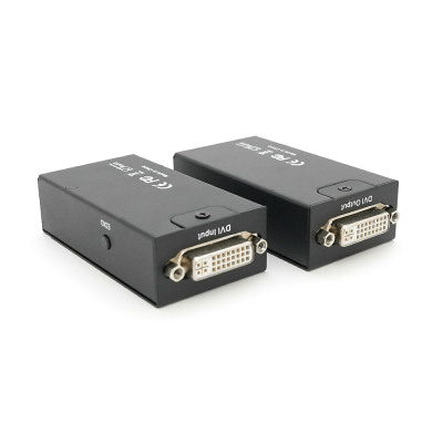 Активний подовжувач DVI 60m по кручений парі через RJ-45, Black, BOX