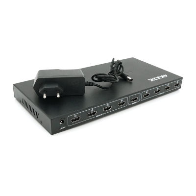 Активний HDMI спліттер 1 => 8 портів, 4K X 2K, 1080р, 1,4 версія, Box