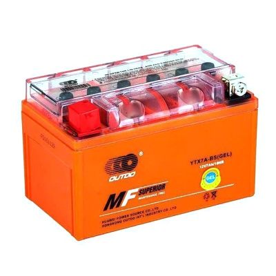 Мотоакумулятор OUTDO (Maxion) UTX7A-BS GEL, 12V 7 Ah (150 х 87 х 94), Orange, Q8