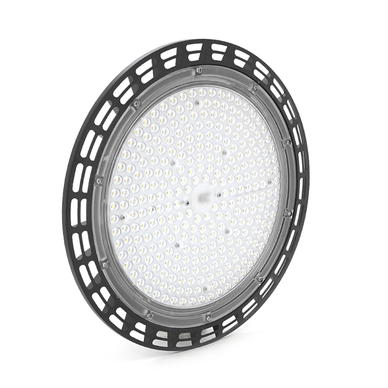 Стельовий промисловий світильник Ritar 300W, 6500K, 220V. IP65, 30000lm, RA >80, Φ362*35 мм, Black