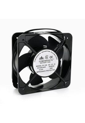 Кулер для охолодження серверних БП BT-220 15050B2H DC sleeve fan 2pin під паяння - 150*150*50мм, 220V/0,22A, 2600об/хв Q24