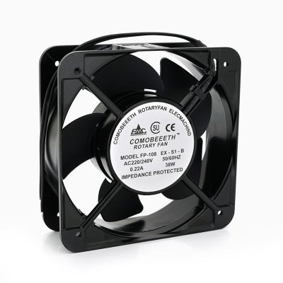 Кулер для охолодження серверних БП BT-220 15050B2H DC sleeve fan 2pin під паяння - 150*150*50мм, 220V/0,22A, 2600об/хв Q24