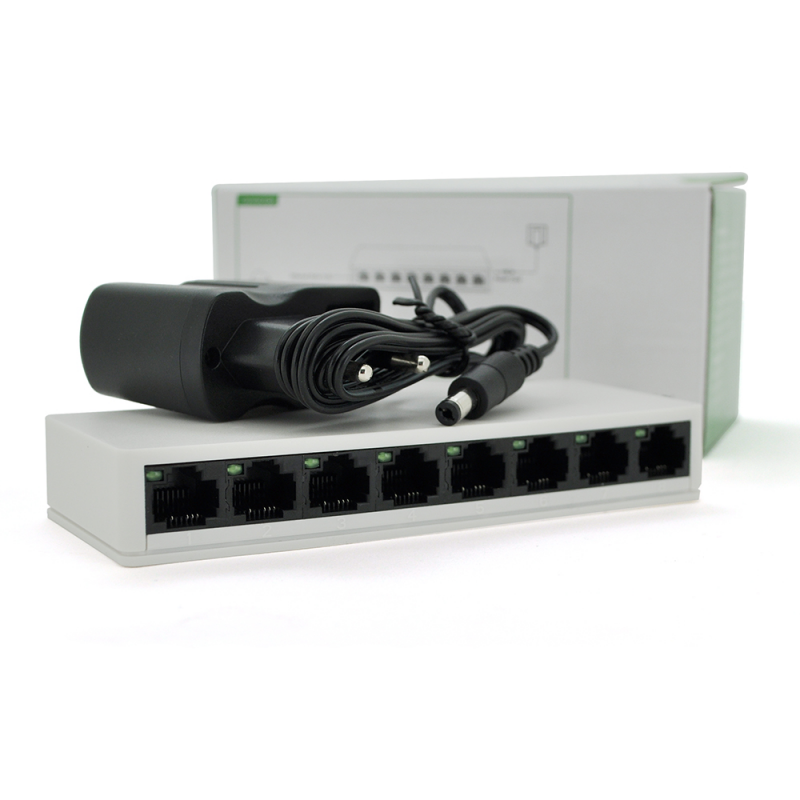 Комутатор PIX-LINK LV-SW08 8 портів Ethernet 10/100 Мбіт/сек, BOX Q100