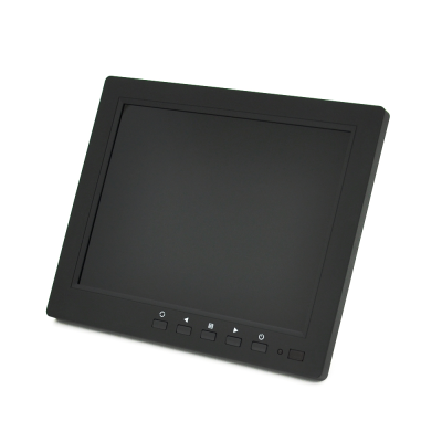 Монітор для відеоспостереження TFT 8" 1024 * 768 (HDMI + VGA + BNC + AV), кут огляду 360 °, IPS, DC: 12V / 1A, BOX