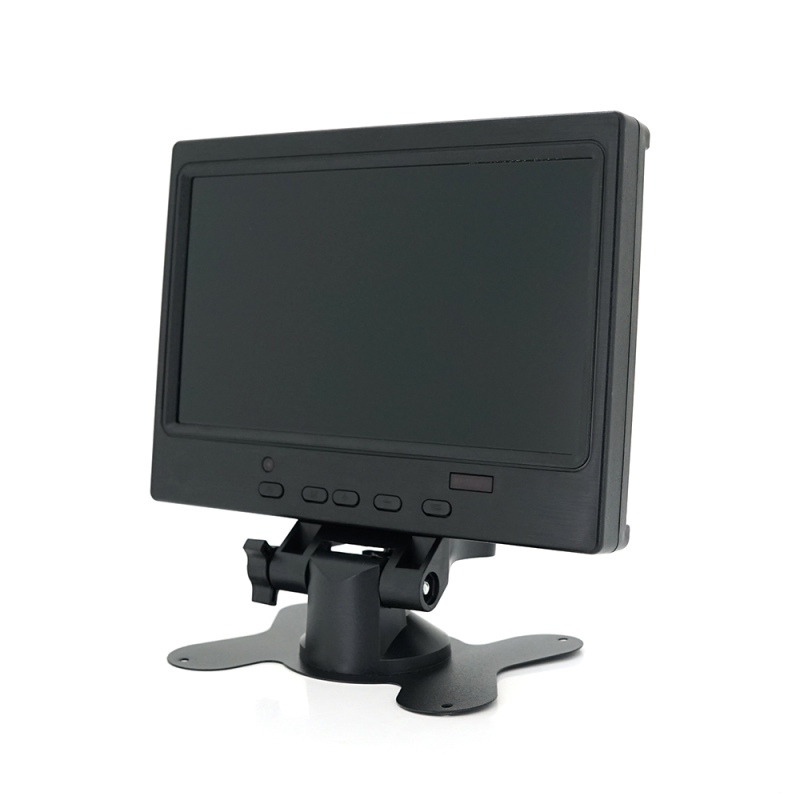 Монітор для відеоспостереження 7"(16:9) панель IPS, AV/VGA/HDMI роз'єми, 1024*600ips, 12-24V, BOX