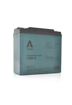 Тягова акумуляторна батарея AGM AZBIST 6-DZM-20, 12V 20Ah M4 (181х77х167 мм)  Q3
