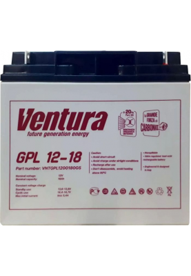 Акумуляторна батарея Ventura 12V 18Ah (181 * 76 * 166мм), Q2