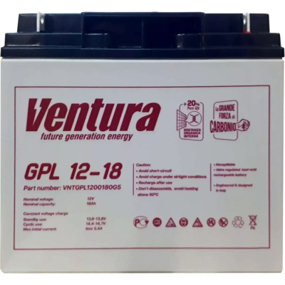 Акумуляторна батарея Ventura 12V 18Ah (181 * 76 * 166мм), Q2