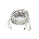 Патчкорд комбінований по кручений парі RJ-45 + DC 40m, сірий, Q10
