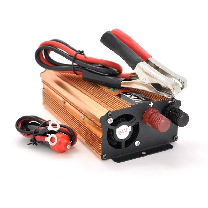 Інвертор напруги Voltronic, 300ВА(180Вт), 24/220V, approximated, 1 універсальна розетка, клем + крокодили