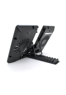 Підставка під ноутбук DeepCool U-PAL, 10-15,6", 2*140mm 1000±10% RPM, корпус пластик+алюміній, 390 х 280 х 27.5 mm, Black, Box