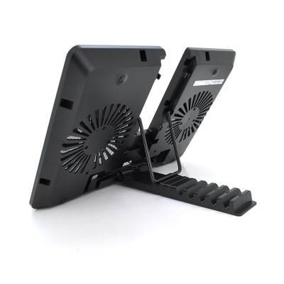 Підставка під ноутбук DeepCool U-PAL, 10-15,6", 2*140mm 1000±10% RPM, корпус пластик+алюміній, 390 х 280 х 27.5 mm, Black, Box