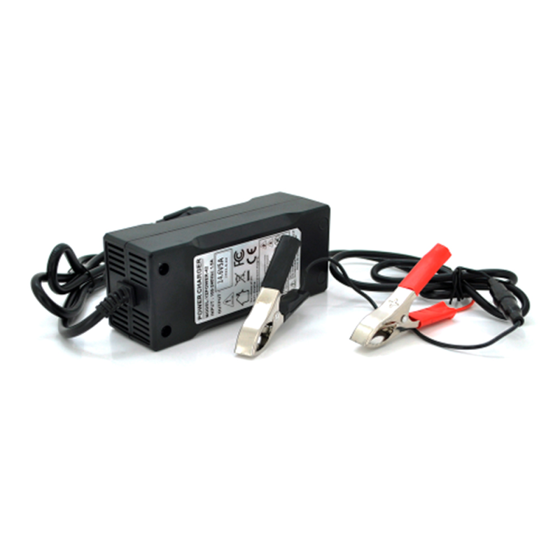 Зарядний пристрій Merlion для акумуляторів LiFePO4 12V(14,6V),4S,5A-60W + крокодили,BOX