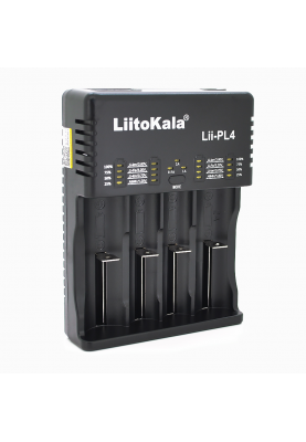 ЗП універсальний Liitokala Lii-PL4, 4 канали, LCD дисплей, підтримує Li-ion, Ni-MH і Ni-Cd AA (R6), ААA (R03), AAAA, С (R14)