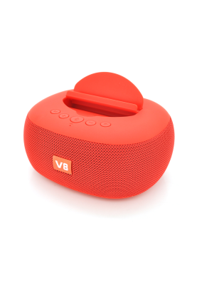 Колонка DV08 Bluetooth 4.1 до 10m, 2х5W, 4Ω, 1200mAh, ≥90dB, TF card/USB, DC 5V, Red