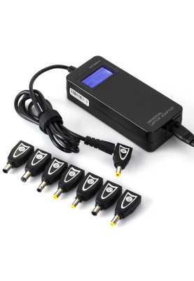 Універсальне СЗУ 90W, T2 LCD - дисплей, корпус - пласт, ручне регулювання, 8 роз'ємів BOX