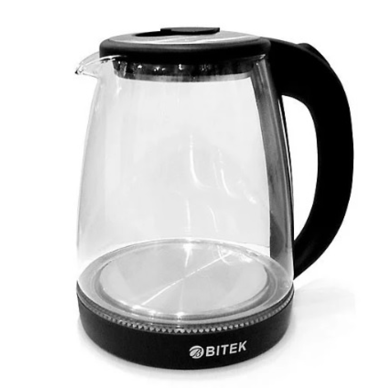 Електричний чайник BITEK BT-3110, з підсвічуванням, 2400W, 1.8L, Black