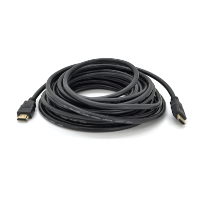 Кабель Ritar Premium PL-HD94 HDMI-HDMI Ultra HD 1080P, 15.0m, v1,4, OD-8.0mm, з фільтром, круглий Black, конектор Gold, Box, Q25