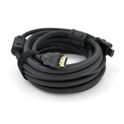 Кабель Ritar Premium PL-HD348 HDMI-HDMI Ultra HD 4K,1080P, 15.0m, v1,4, OD-8.0mm, з фільтром, круглий Black, коннектор Gold, Box, Q25