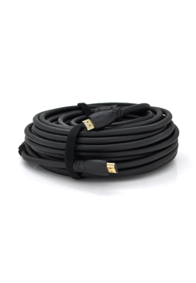 Кабель Ritar Premium PL-HD347 HDMI-HDMI 19+1, Ultra HD 4Kx2K, 2160P, 10.0m, v2,0, OD-8.5mm, з фільтром, круглий Black, конектор Gold, Box, Q40
