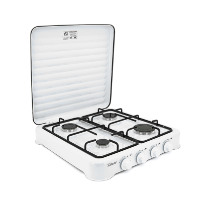 Газова плита Zilan ZLN7079, 4 комфорки, White-Black