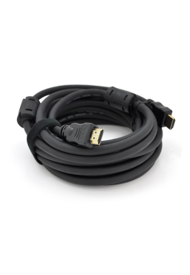Кабель Ritar PL-HD348 HDMI-HDMI Ultra HD 4K,1080P, 15.0m, v1,4, OD-8.0mm, з фільтром, круглий Black, конектор Gold, Пакет, Q25