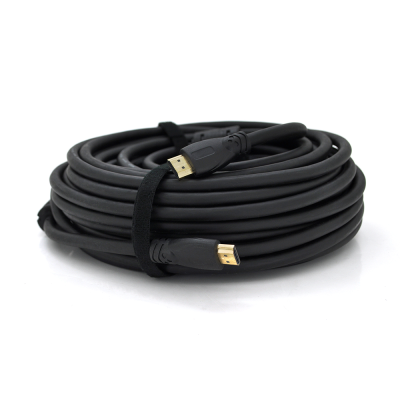 Кабель Ritar PL-HD347 HDMI-HDMI 19+1, Ultra HD 4Kx2K, 2160P, 10.0m, v2,0, OD-8.5mm, з фільтром, круглий Black, коннектор Gold, Пакет, Q30