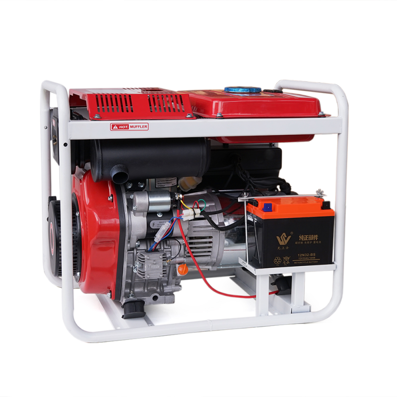 Генератор дизельний Kuyia TM5000CL, однофазний, 110-240V, 50Hz, 4,5-5кВт, об'єм 12,5л