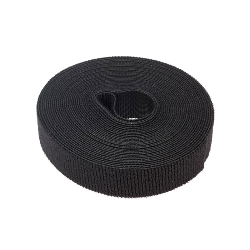 Стяжки на липучці ширина 15мм, рулон 45м, чорні, ціна за рулон