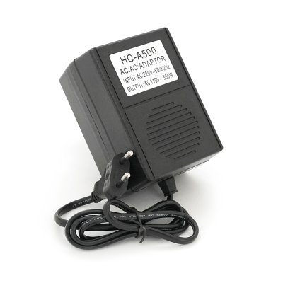 Перетворювач напруги трансформаторний 500W Input 220 V / Output 110V, + універсальна розетка
