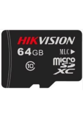 Карта пам'яті Hikvision MicroSD HS-TF-L2/64G