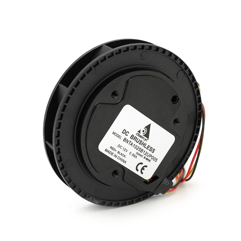 Кулер для охолодження серверних БП BNTA1025B12UP005 DC sleeve fan, 100x100x25mm, RPM 4000±10%, 12V/0.56A, 3-pin, Black