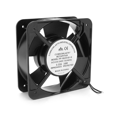 Кулер для охолодження серверних БП FP-108EX-S1-S DC sleeve fan 2pin під паяння - 172*150*51мм, 220V/0,22A, 2600об/хв, 38W